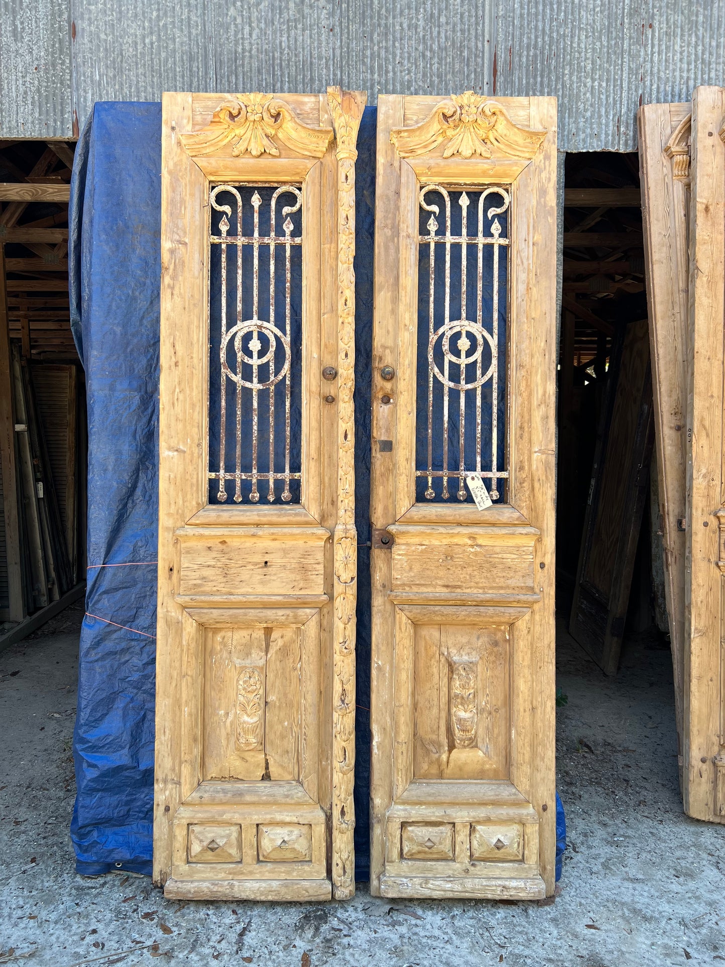 Antique French Hand-carved Doors