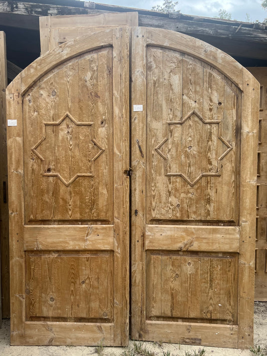 Antique Arched French Doors