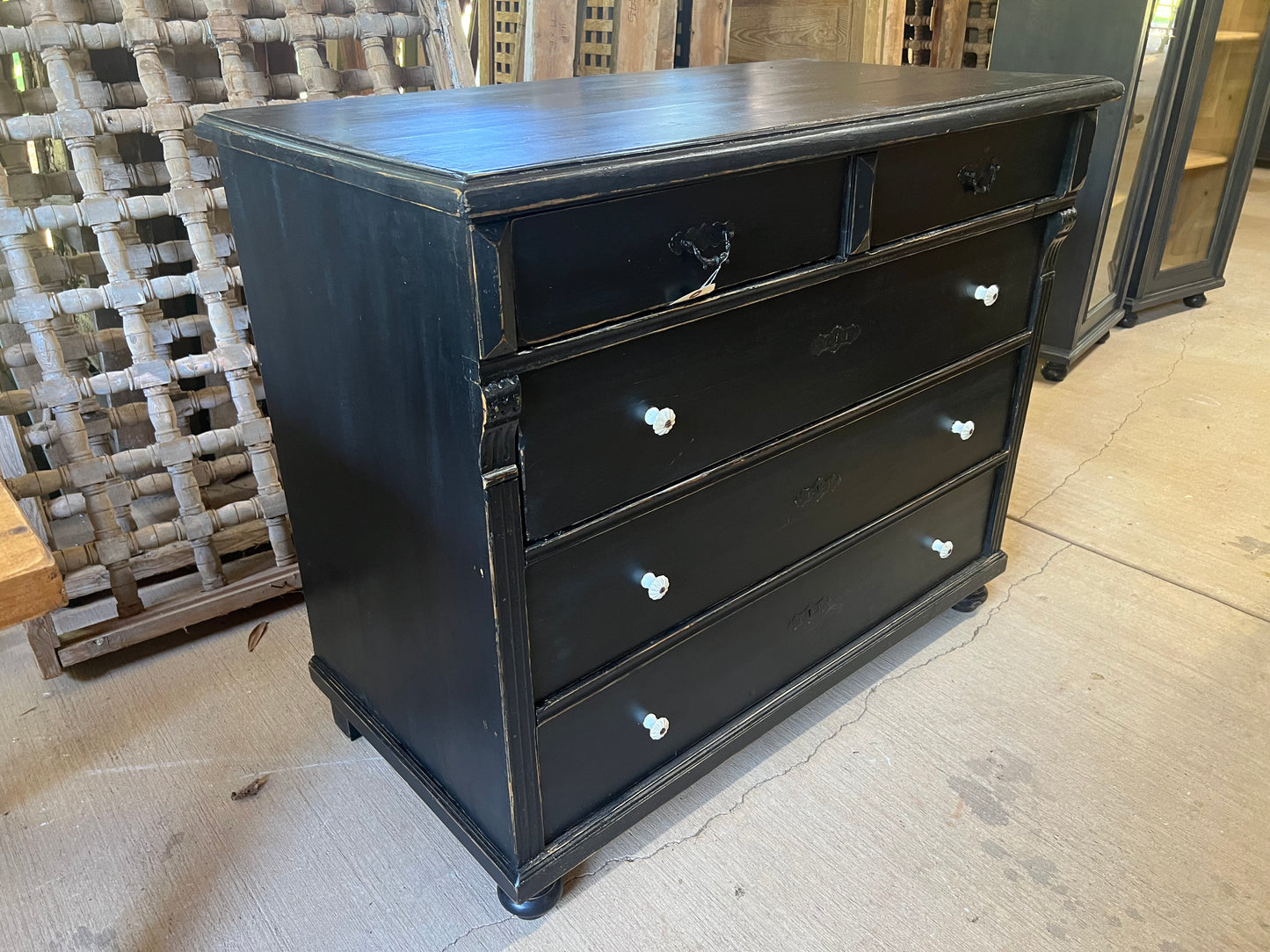 Painted Pine Chest of Drawers