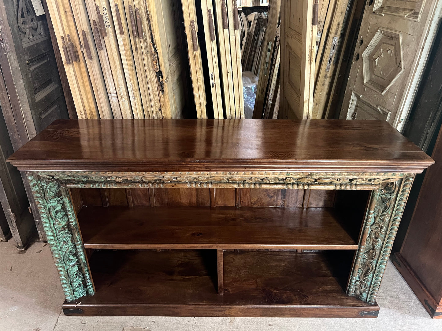 Teak Open Console