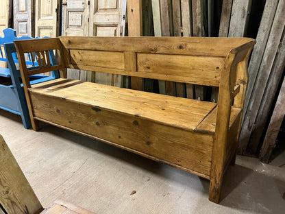 European Pine Storage Bench