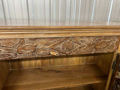 Hand-carved Teak Console