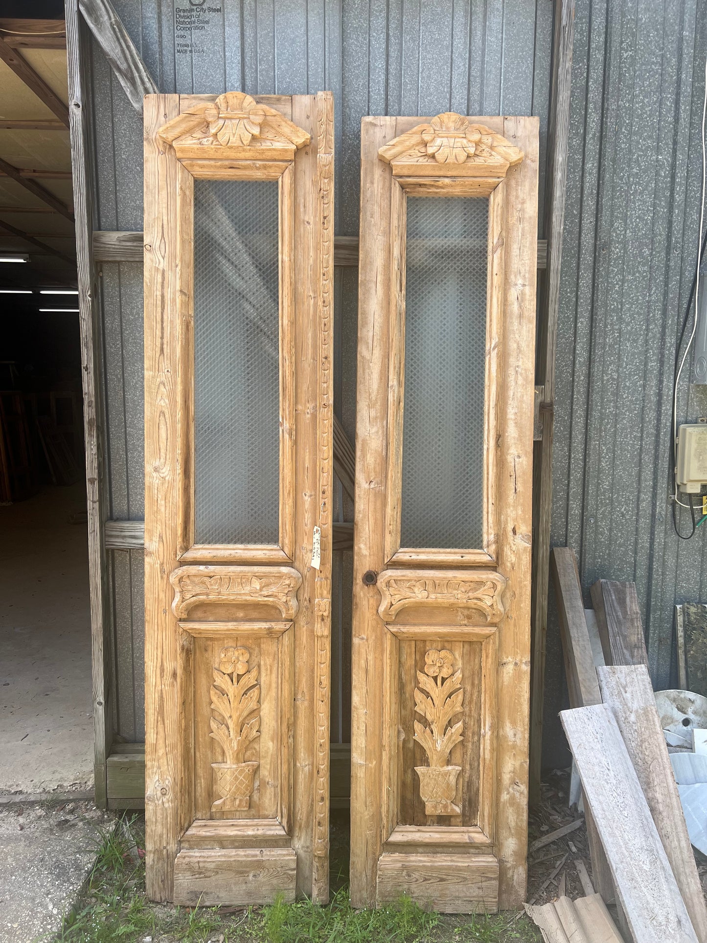 Pair of Antique Doors with glass