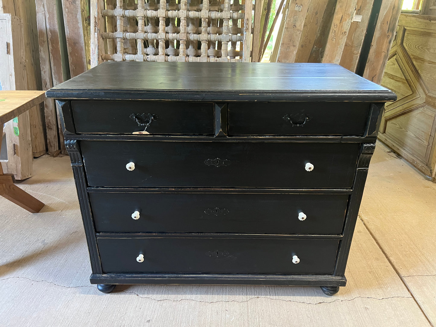 Painted Pine Chest of Drawers