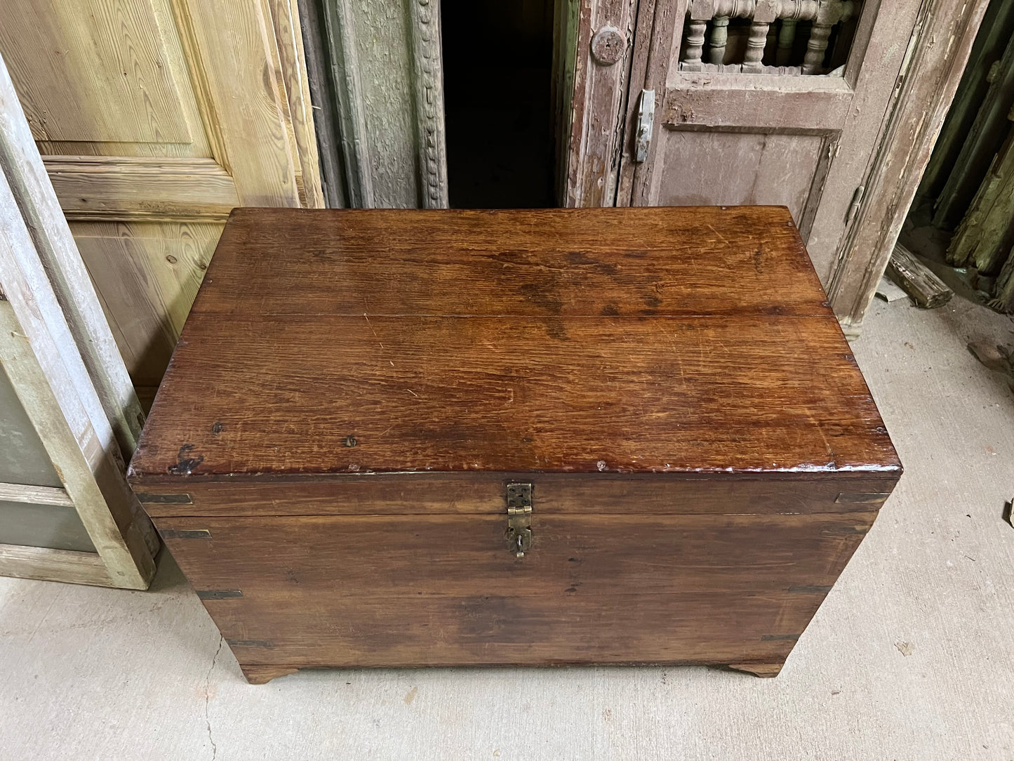 Antique Teak Trunk