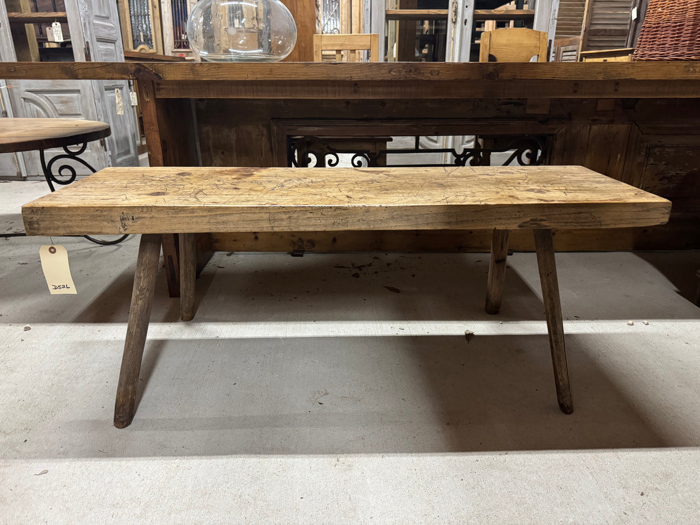 Antique Butcher Slab Coffee Table