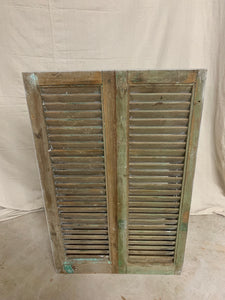 Shelves made from 1890’s French shutters