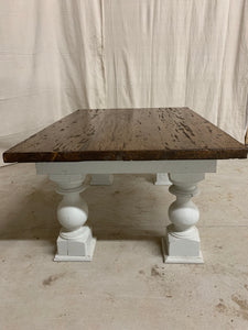 Coffee Table made from 1870’s Split Farmhouse Beams