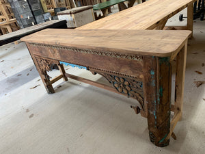 Teak Hand-carved Console