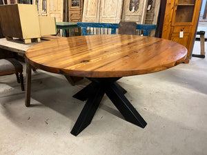 5’ Round Iron Base Table