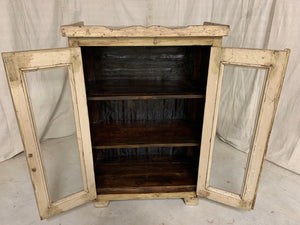 Glass Display Cabinet with Metal Sides and Back