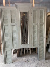 Load image into Gallery viewer, Queen Headboard with French Iron and Shutters