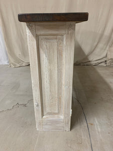 Console made from 1890’s French Iron and Panels