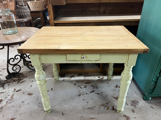 European Flip-top table with drawer