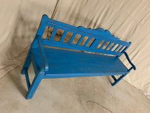 Load image into Gallery viewer, European Pine Bench- Blue