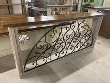 Load image into Gallery viewer, Iron Console made from French Hotel transom