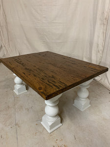 Coffee Table made from 1870’s Split Farmhouse Beams