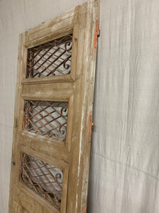 Single French Door with Iron Inserts- Pantry Door
