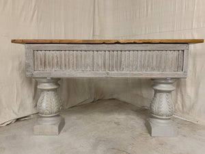 Console made from 1880’s French Shutters