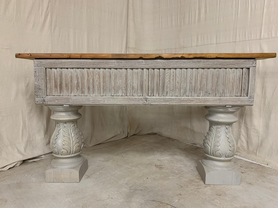 Console made from 1880’s French Shutters