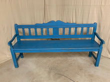 Load image into Gallery viewer, European Pine Bench- Blue