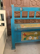 Load image into Gallery viewer, Hand Painted Storage Bench