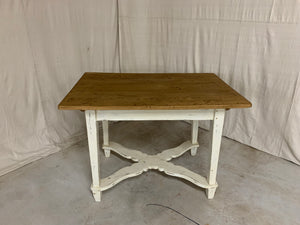 Pine Table/Desk with X-Stretcher Base