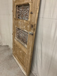 Single French Door with Iron Insert- Pantry Door