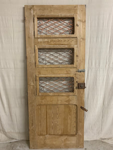 Single French Door with Iron Inserts- Pantry Door
