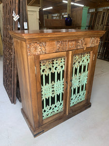 Teak Console with Iron