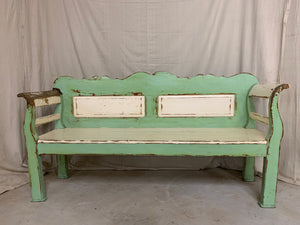 1880’s European Pine Painted Bench