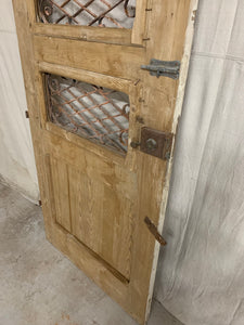 Single French Door with Iron Inserts- Pantry Door