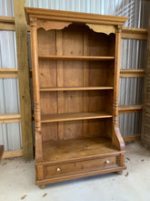 Load image into Gallery viewer, Pine Bookcase made from Eastern European Armoire