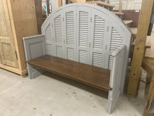Load image into Gallery viewer, Bench made of Arched French Shutter Unit