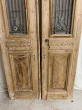 Load image into Gallery viewer, Pair of French Doors with Iron Inserts