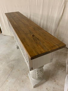 Console made from 1880’s French Shutters