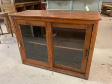 Load image into Gallery viewer, Teak Glass Console with Sliding Doors