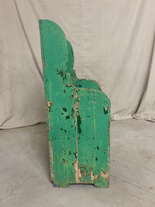 Painted Pine Bench with Storage