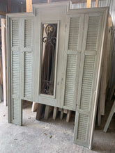 Load image into Gallery viewer, Queen Headboard with French Iron and Shutters