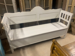 Pine Storage Bench