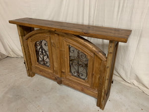 Console made from French Front Door Transom