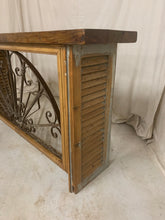 Load image into Gallery viewer, Iron Console made from 1880’s French Iron Transom