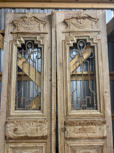 French 1880’s Hand Carved Doors