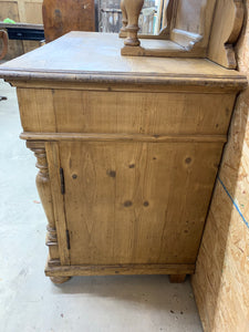 Two Piece Pine Cupboard