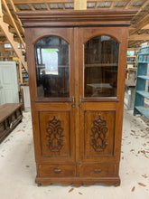 Load image into Gallery viewer, Teak Glass Armoire
