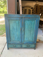 Load image into Gallery viewer, Blue Storage Cabinet
