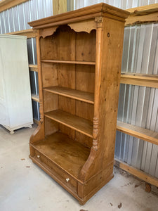 Pine Bookcase made from Eastern European Armoire