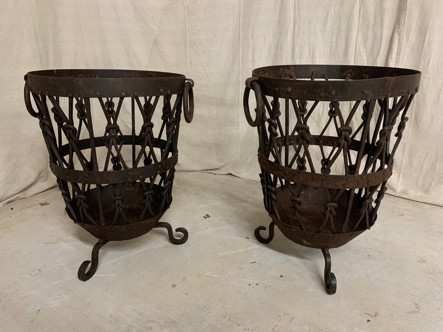 Pair of Iron Baskets