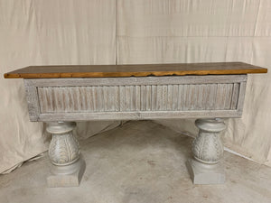 Console made from 1880’s French Shutters