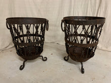 Load image into Gallery viewer, Pair of Iron Baskets